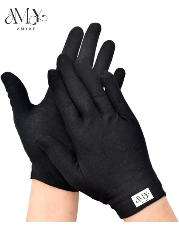 Black Cotton Gloves - Your All-in-One Solution for Prayer, Skincare, Jewelry Inspection, and Coin Collection